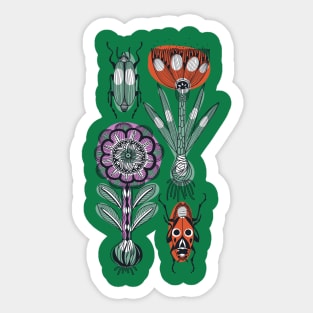 Floral Bugs Sticker